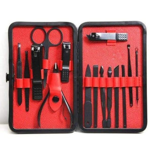 Planet Gates 15pcs 7/10/15PCS/set Nail Art Manicure Tools Set Nails Clipper Scissors Tweezer Knife Manicure Sets Case For Nail Manicure
