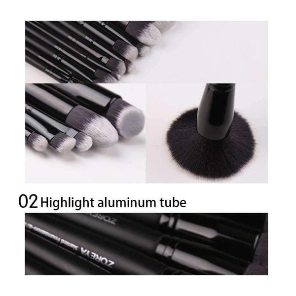Planet Gates 15pcs Black Makeup Brushes Set Eye Shadow Powder Foundation Brush For Makeup Best Blending Concealer Cosmetic Tools