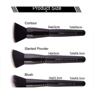 Planet Gates 15pcs Black Makeup Brushes Set Eye Shadow Powder Foundation Brush For Makeup Best Blending Concealer Cosmetic Tools