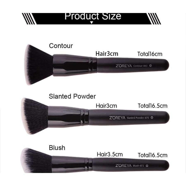 Planet Gates 15pcs Black Makeup Brushes Set Eye Shadow Powder Foundation Brush For Makeup Best Blending Concealer Cosmetic Tools