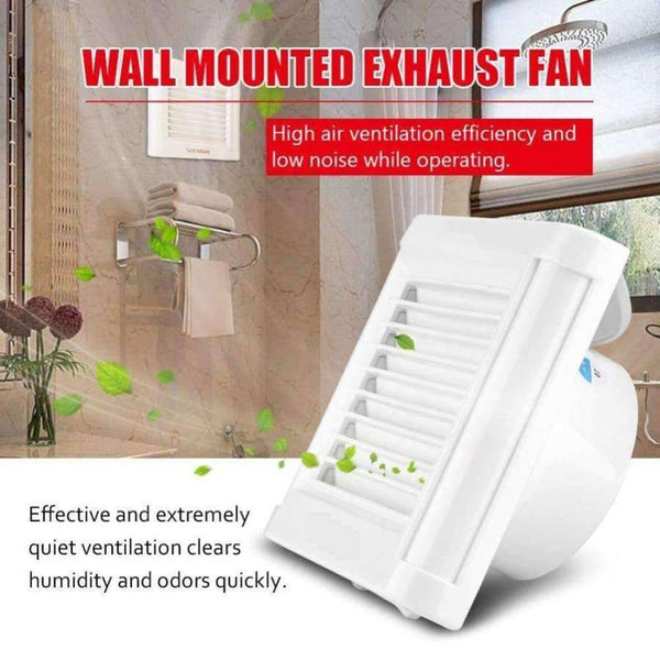 Planet Gates 15W 220V Wall Mounted Exhaust Fan Low Noise Home Bathroom Kitchen Window Exhaust Fan Garage Air Vent Ventilation