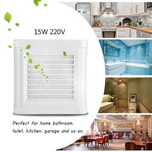 Planet Gates 15W 220V Wall Mounted Exhaust Fan Low Noise Home Bathroom Kitchen Window Exhaust Fan Garage Air Vent Ventilation