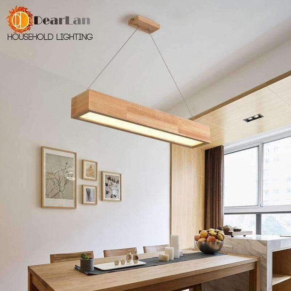 Planet Gates 15W/25W/30W LED Wooden Pendant Light With Arcrylic Shade,Simple Modern Style Pendant Lamp For Living Room/Sitting Room/Bedroom