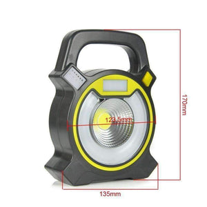 Planet Gates 15W COB LED Portable Floodlight Lantern Outdoor Waterproof 4-Mode Emergency Spotlight Lamp for Camping Hiking Tent Light