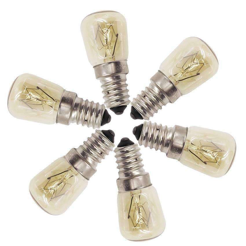 Planet Gates 15w High temperature 15W / 25W /  300 Degree SES E14 OVEN  toaster/ steam LIGHT BULBS / COOKER HOOD LAMPS 220v - 240v