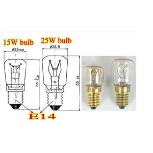 Planet Gates 15w High temperature 15W / 25W /  300 Degree SES E14 OVEN  toaster/ steam LIGHT BULBS / COOKER HOOD LAMPS 220v - 240v
