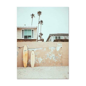 Planet Gates 15x20cm No Frame / L591-4 California Surf Art Prints Beach Wall Art Summer Print Sunset Landscape Canvas Painting Surfboard Boho Decor Coastal Posters