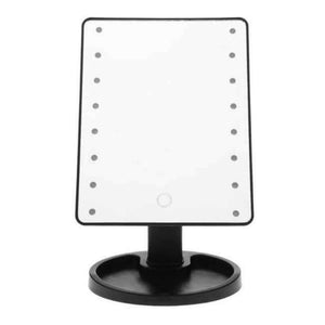 Planet Gates 16 1 LED Touch Screen Makeup Mirror USB Charging 180 Degree Rotatable Square Vanity Mirror Cosmetic Tools