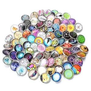 Planet Gates 16 10pcs/lot 18mm Snap Jewelry Mix Many Styles 18mm Metal Snap buttons Gold Rose Gold Buttons Rhinestone Snaps Jewelry