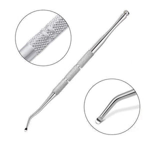 Planet Gates 16 21 Style Rainbow Stainless Steel Nail Cuticle Pusher Tweezer Nail Art Files UV Gel Polish Remove Manicure Care Groove Clean Tool