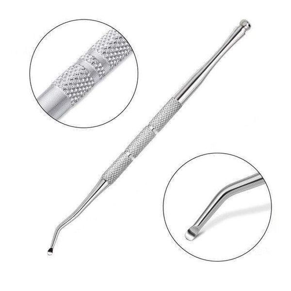 Planet Gates 16 21 Style Rainbow Stainless Steel Nail Cuticle Pusher Tweezer Nail Art Files UV Gel Polish Remove Manicure Care Groove Clean Tool