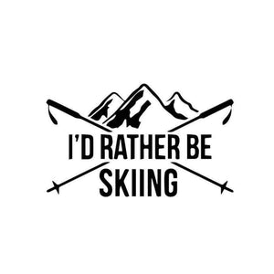 Planet Gates 16.4cm*10cm Love Skiing Funny Words Outdoor Sport Car Motorcycle Decal Stickers Styling Exterior Accessories