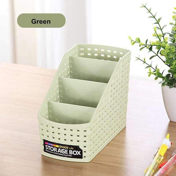 Planet Gates 16.5*7.8*12.5cm Plastic Cosmetic Organizer Box Pen Holder Sundries Case Desk Organizer Bathroom Storage & Organization