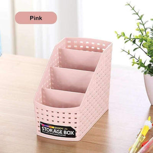 Planet Gates 16.5*7.8*12.5cm Plastic Cosmetic Organizer Box Pen Holder Sundries Case Desk Organizer Bathroom Storage & Organization