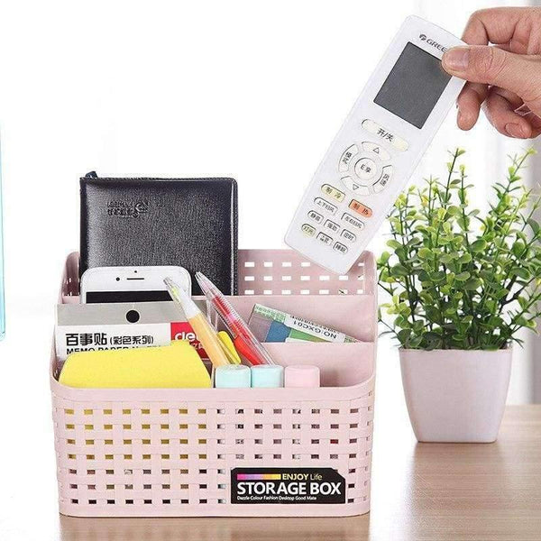 Planet Gates 16.5*7.8*12.5cm Plastic Cosmetic Organizer Box Pen Holder Sundries Case Desk Organizer Bathroom Storage & Organization