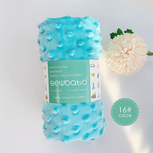 Planet Gates 16 / 70x100cm 70x100cm Minky Fabric For Sewing 30 Colors Super Soft Minky Dot Plush Fabric Eco-Friendly Polyester Handwork Fabric