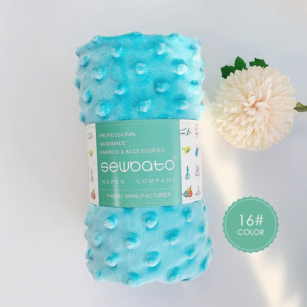 Planet Gates 16 / 70x100cm 70x100cm Minky Fabric For Sewing 30 Colors Super Soft Minky Dot Plush Fabric Eco-Friendly Polyester Handwork Fabric