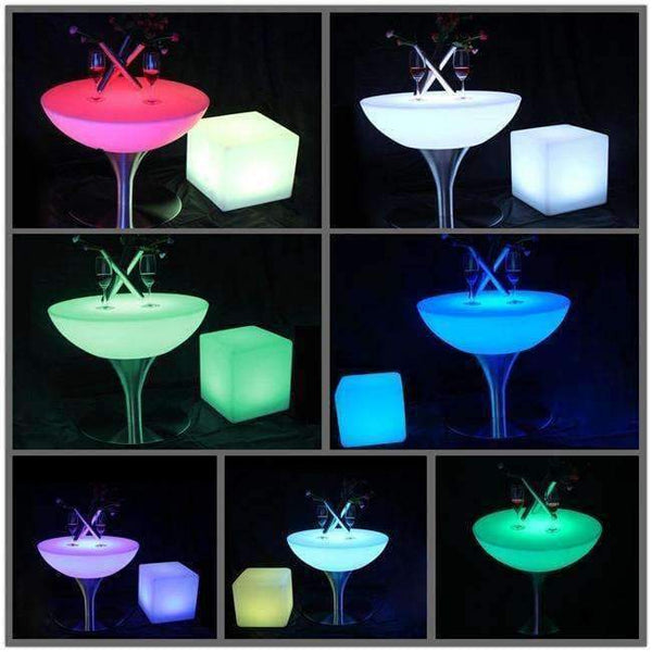 Planet Gates 16 colors Changing Lighting Led Bar Furniture Illuminous Glowing Coffee Bar Table For Indoor  SK-LF18 (D66*H58cm) 2pcs/Lot