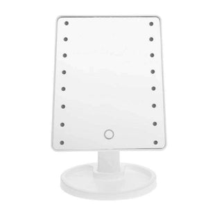 Planet Gates 16 LED Touch Screen Makeup Mirror USB Charging 180 Degree Rotatable Square Vanity Mirror Cosmetic Tools