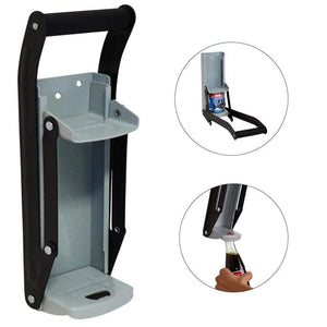 16 Oz Aluminum Can Crusher & Bottle Opener Heavy Duty Metal Wall Mounted Soda Beer Smasher Eco-Friendly Recycling Tool