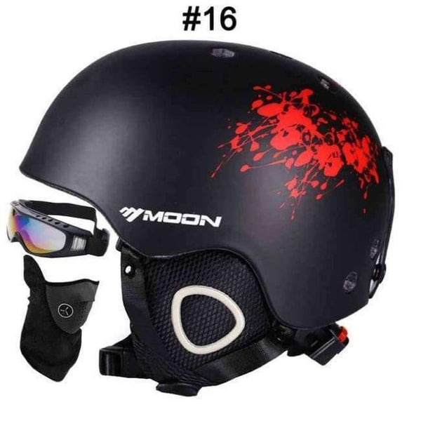 Planet Gates 16 Red Ink / L Ski Helmet Women Men CE Safety In-mold Sking Snowboard Skateboard Snow Helmet Size S/M/L/XL