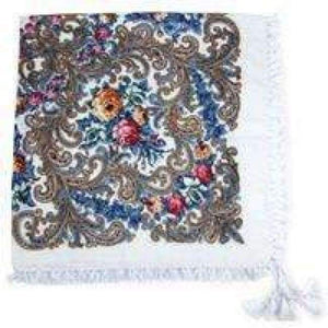 Planet Gates 16 white blue Fashion woman Scarf square scarves short tassel floral printed Women Wraps Winter lady shawls free shipping-03