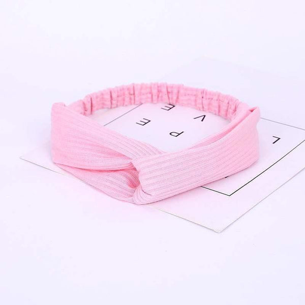 Women Summer Autumn Suede Headband Vintage Cross Knot Elastic Hair Bands Soft Solid Girls Hairband Hair Accessories