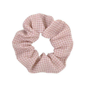 Women Vintage Hair Scrunchie Dot Plaid Hair Rope Girls Elastic Hair Band Ponytail Holder Striped Rubber Band Hair Accessories