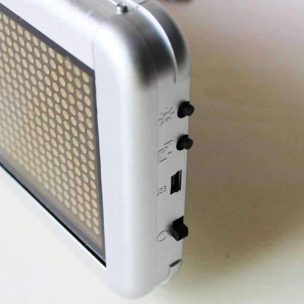 Planet Gates 16 x64 pixel Rechargeable Usb Programmable Scrolling Electronic Led Sign Display Board, Red/blue/pink Multi-language display