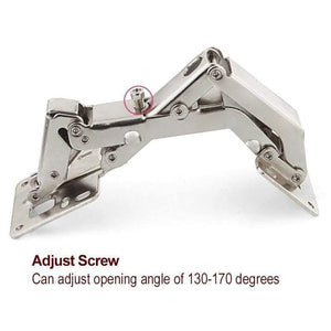 160 165 170 Degree Hinge for Corner Cabinet Door,Kitchen Thick Door Hinges Angle Can Adjusted 130-170 Degrees No Need Hole Hinge