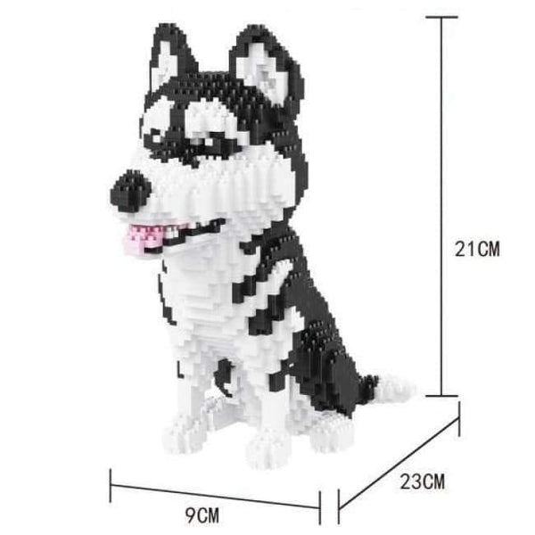 Planet Gates 16042 Diamond Blocks Cute Dog Model  Plastic Building Toy Big size schnauzer Figures Brinquedos for Children Toys Lovely Gifts