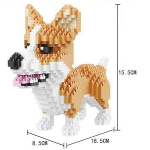 Planet Gates 16043 Diamond Blocks Cute Dog Model  Plastic Building Toy Big size schnauzer Figures Brinquedos for Children Toys Lovely Gifts
