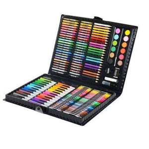 Planet Gates 163pcs 163/260 Pcs Children Drawing Set Student Watercolor Palette Brush Pen Tool Box Kids Gift Box Art Painting Supplies