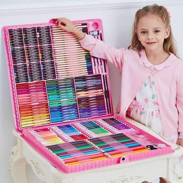 Planet Gates 168/288pcs Art Set Painting Watercolor Drawing Tools Art Marker Brush Pen Supplies Kids For Gift Box Office Stationery
