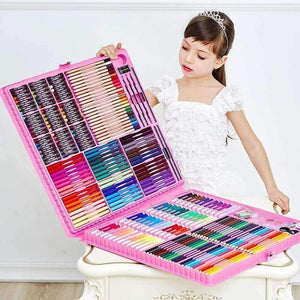 Planet Gates 168/288pcs Art Set Painting Watercolor Drawing Tools Art Marker Brush Pen Supplies Kids For Gift Box Office Stationery