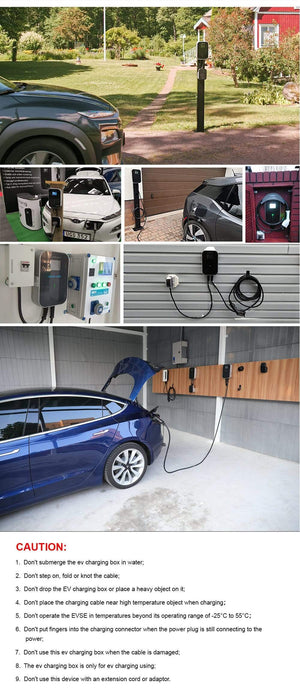 Planet Gates 16A 3Phase EV Charger Electric Vehicle Charging Station EVSE Wallbox Type 2 Socket IEC 62196-2 for Audi Mercedes-Benz, Hyundai