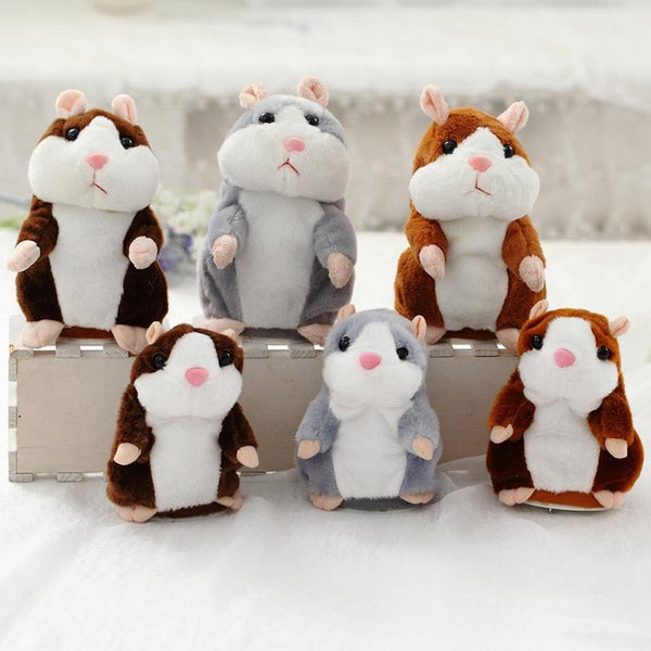 Planet Gates 16cm Lovely Talking Hamster Speak Talk Sound Record Repeat Stuffed Plush Animal Kawaii Hamster Toys