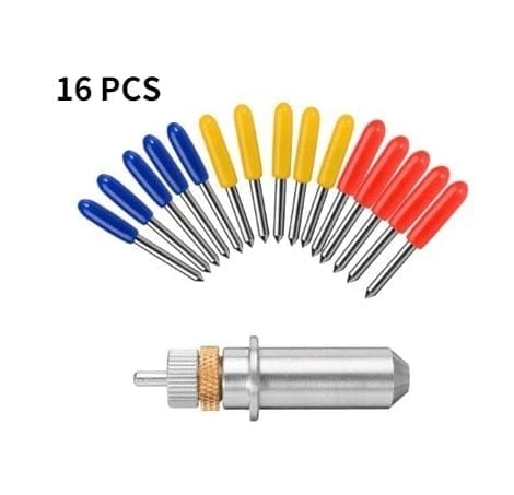 Planet Gates 16Pcs set 1 set Roland Cricut Plotter Blade 30/45/60 Degrees Knife Cutter Blades Vinyl Cutter Offset Knife Replacement Carving Tool