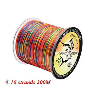Planet Gates 16strands300m Multi / 80lb-0.32mm / Mainline 16 Strands PE Braid 300M/500M/1000M/1500M Braided Fishing Line Multicolor Super Power Japan Multifilament Saltwater/Freshwater