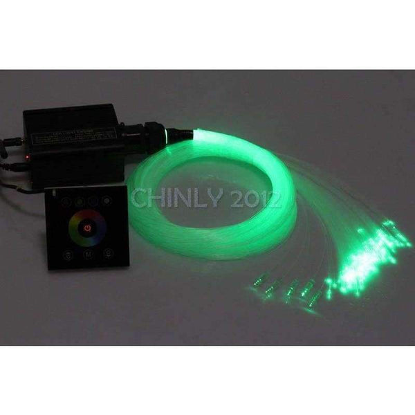 Planet Gates 16W RGBW 2.4G wireless wall switch touch controller LED Fiber optic light Star Ceiling Kit Lights 150pcs 0.75mm 2M+Crystal