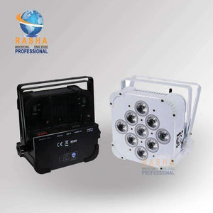 Planet Gates 16X LOT Rasha  Fast Charing IRC 9*18W 6in1 RGBAW+UV Battery Powered Par Light With Built In Wireless ADJ LED Slip Par Can