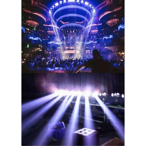 Planet Gates 16x  Rasha Top End 2R 120W Beam MovingHead Light With 14 Gobos, 3 Layer Lens,Touch Screen LCD Display With Powercon Stage Light