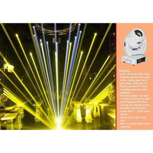 Planet Gates 16x  Rasha Top End 2R 120W Beam MovingHead Light With 14 Gobos, 3 Layer Lens,Touch Screen LCD Display With Powercon Stage Light