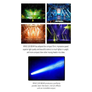 Planet Gates 16x  Rasha Top End 2R 120W Beam MovingHead Light With 14 Gobos, 3 Layer Lens,Touch Screen LCD Display With Powercon Stage Light