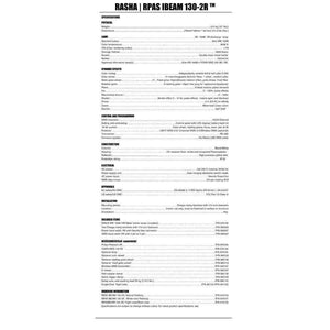 Planet Gates 16x  Rasha Top End 2R 120W Beam MovingHead Light With 14 Gobos, 3 Layer Lens,Touch Screen LCD Display With Powercon Stage Light