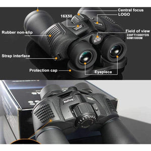 Planet Gates 16x50 Powerful Binoculars 16x50 12x45 Camping Telescope Waterproof Binoculars bak4 FMC Coating Lens Military Hunting new