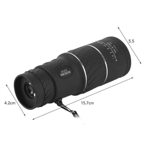 Planet Gates 16x52 Telescope HD Vision 66m/8000m  Waterproof Monocular Smartphones Camera Coating Magnifier+Bag Outdoor Hunting