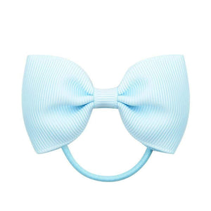 1 Piece Rainbow Solid Hair Band For Baby Girls Elastic Rope Handmade Rubber Band Ponytail Holder Headband Hair Accessories 023