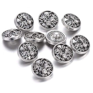 Planet Gates 17 10pcs/lot New Snap Jewelry Tree of Life 12mm Metal Snap Buttons Fit Snap Bracelet Bangles Necklaces
