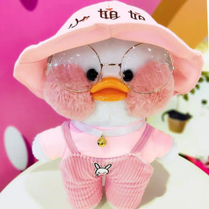 30cm Korean Netred Wearing Hyaluronic Acid Little Yellow Duck Doll Lalafanfan Ducks Plush Soft Toys High Quality Birthday Gift